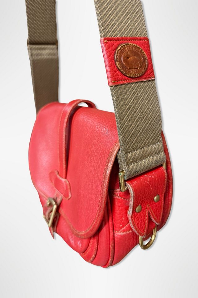 1980s Dooney And Bourke Red Saddle Bag Purse Selected By Ritual Vintage #2