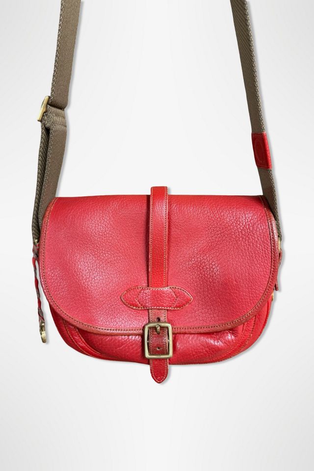 1980s Dooney And Bourke Red Saddle Bag Purse Selected By Ritual Vintage #3