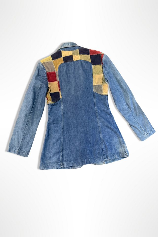 1970s Faded Glory Patchwork Denim Blazer Selected By Ritual Vintage #1