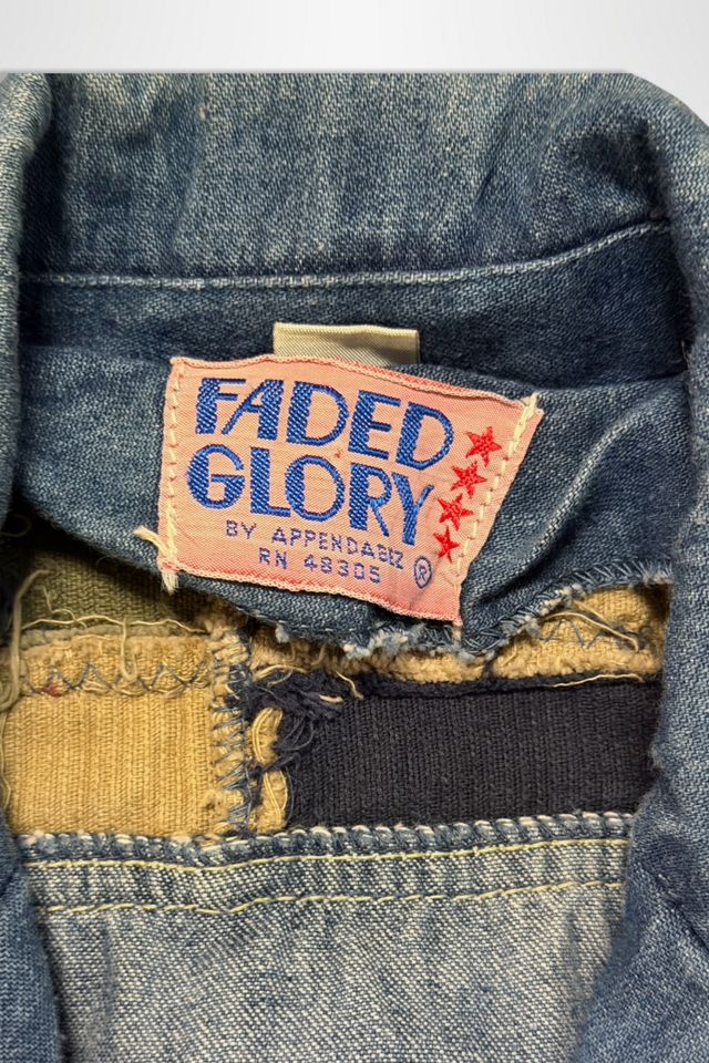 1970s Faded Glory Patchwork Denim Blazer Selected By Ritual Vintage #2