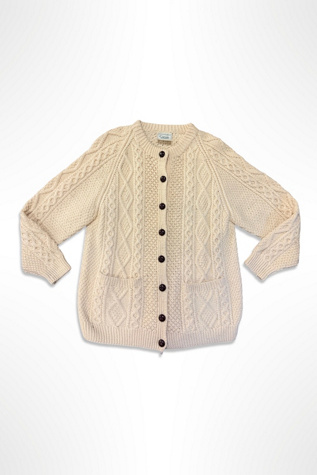 Vintage Handknit Fisherman Cardigan Selected By Ritual Vintage