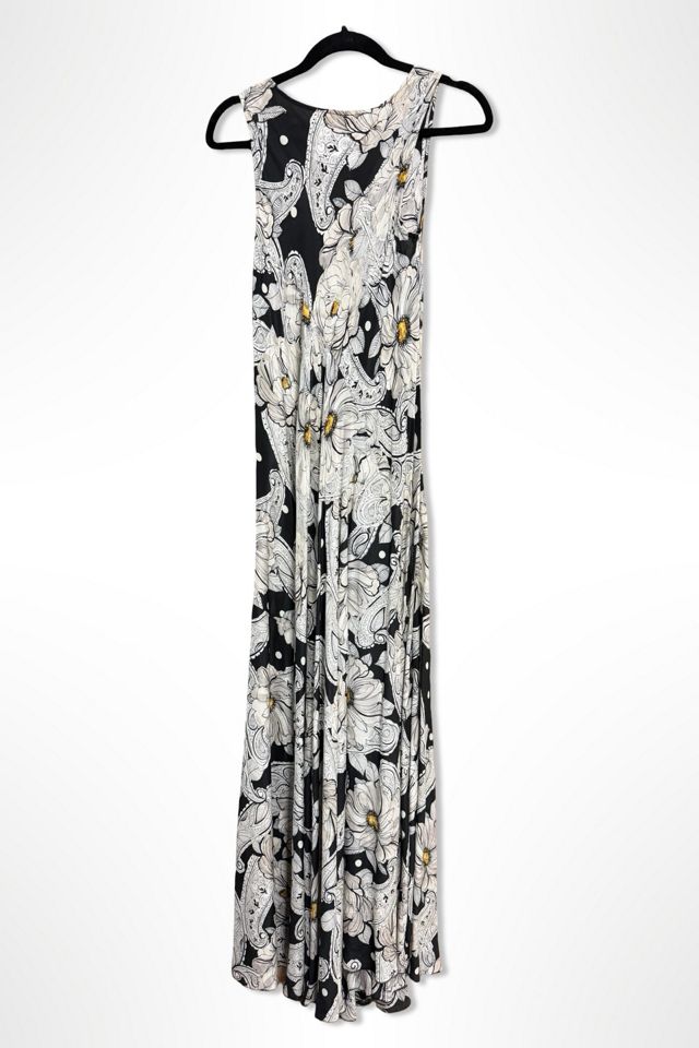 Y2K Johnny Was Silk Gardenia Print Maxi Dress Selected By Ritual Vintage #1