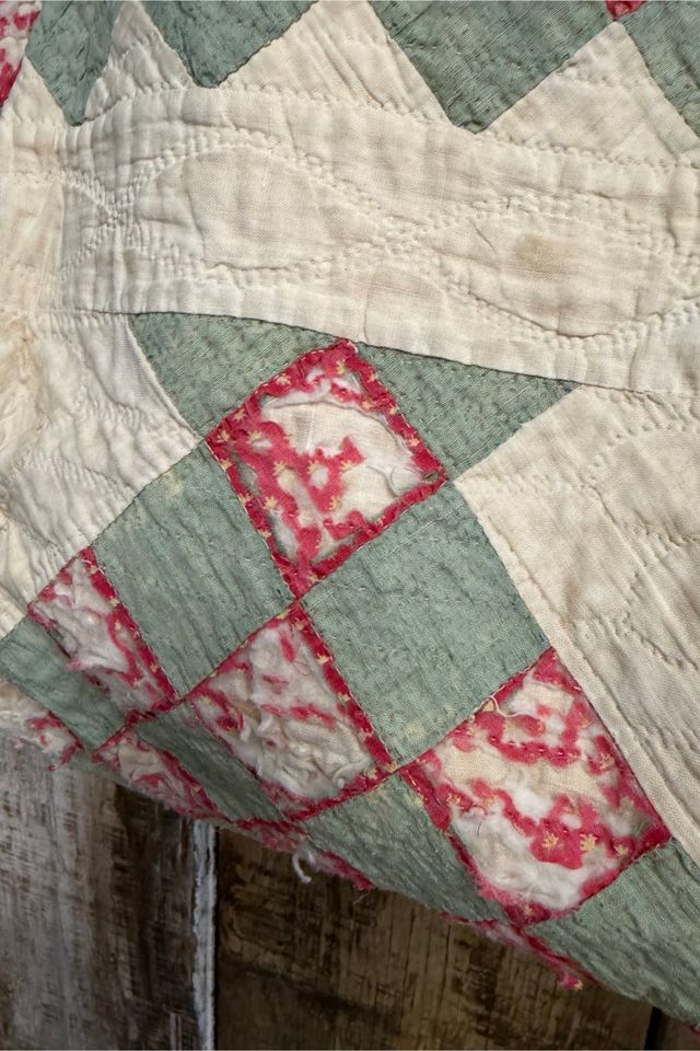 Antique Quilt And Blanket Reworked Folk Art Tote Bag Selected By Ritual Vintage #3