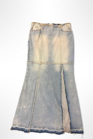 Vintage Reworked Denim Maxi Skirt By Re/Done Selected By Ritual Vintage