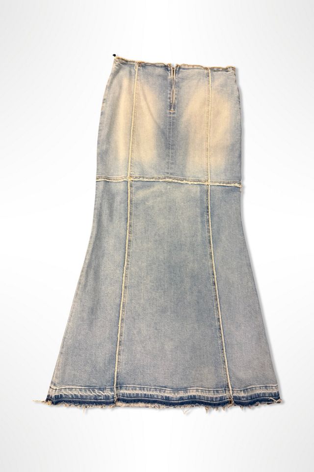 Vintage Reworked Denim Maxi Skirt By Re/Done Selected By Ritual Vintage #1