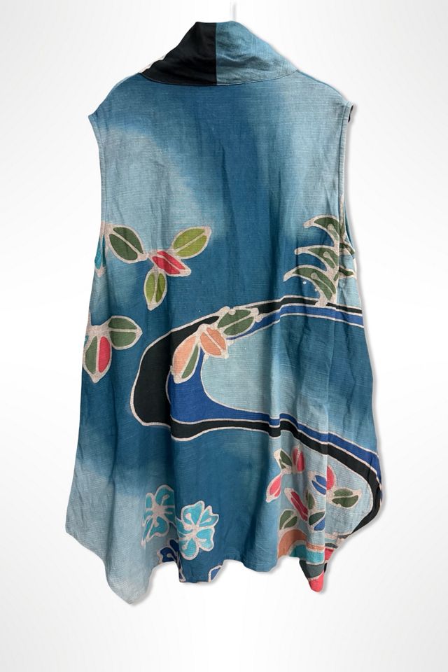 1990s Indigo Batik Loose Fit Dress Selected By Ritual Vintage #1