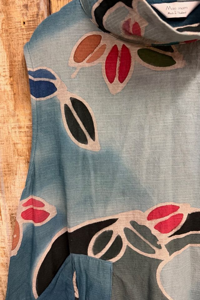 1990s Indigo Batik Loose Fit Dress Selected By Ritual Vintage #3