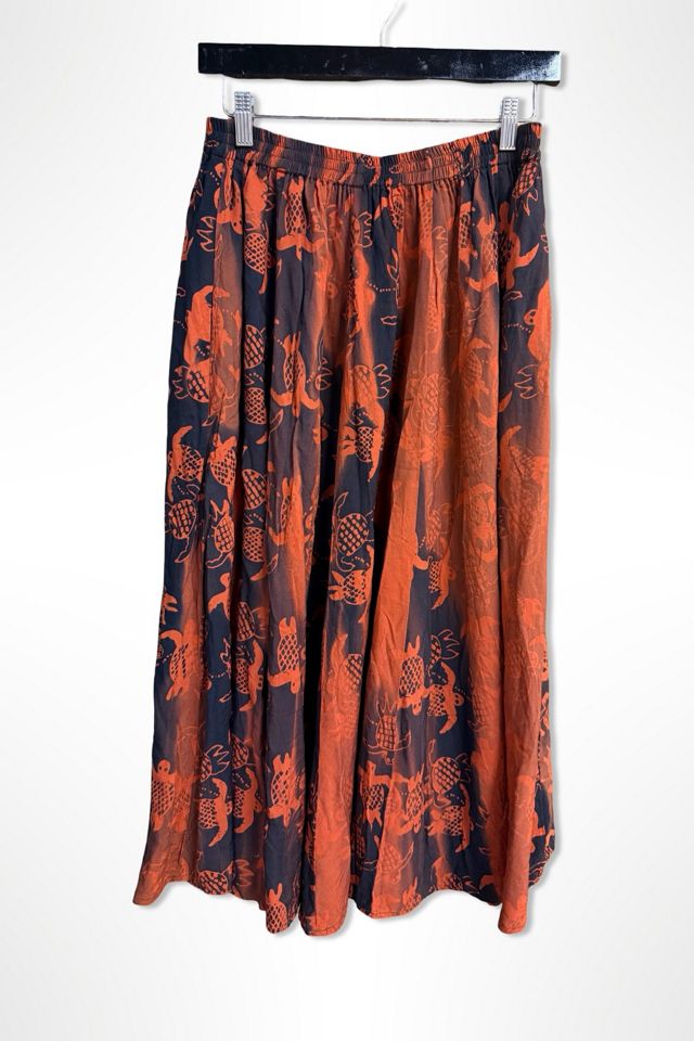 1990s Tienda Ho Sea Turtle Print Skirt Selected By Ritual Vintage #1