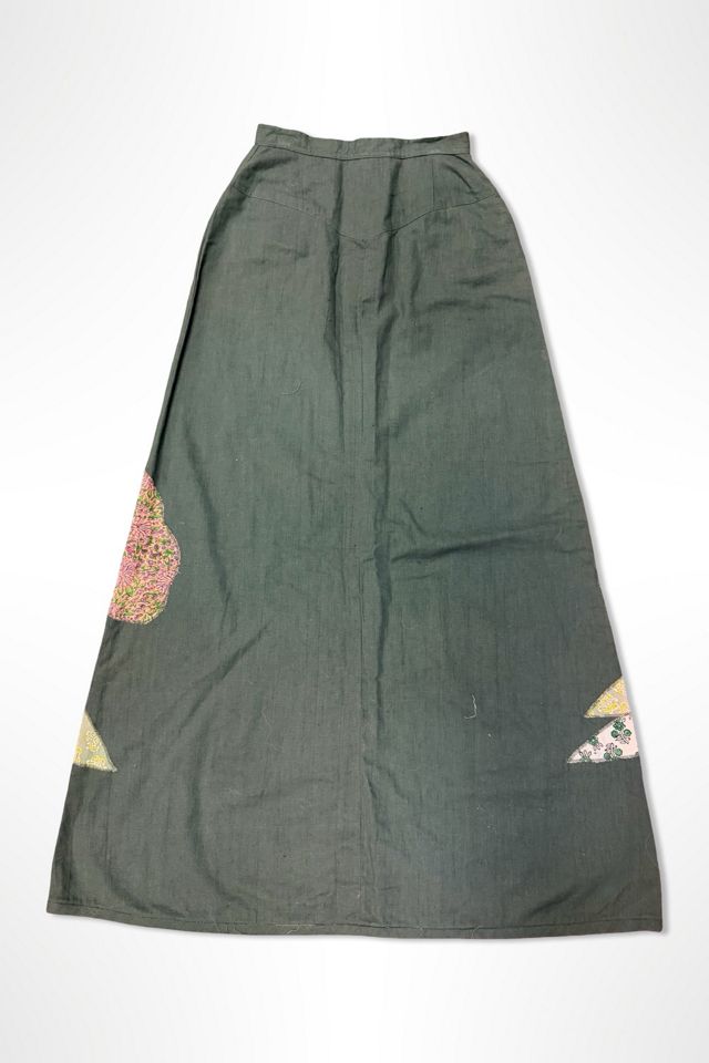 1970s Folk Art Tree Landscape Maxi Skirt Selected By Ritual Vintage #1