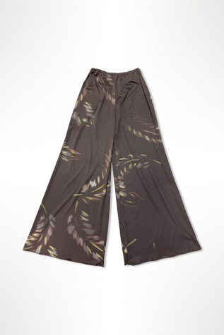 1970s Wide Leg High Rise Print Palazzo Pants Selected By Ritual Vintage