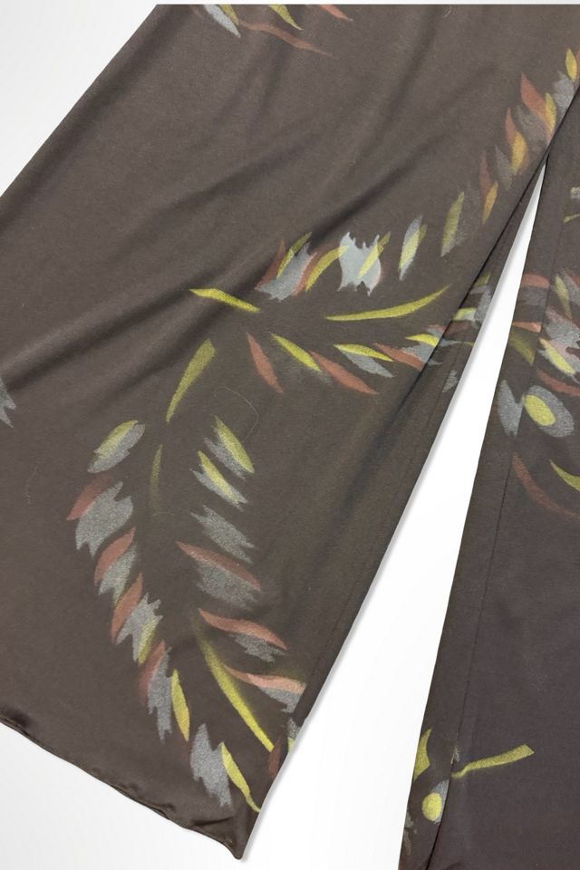 1970s Wide Leg High Rise Print Palazzo Pants Selected By Ritual Vintage #2