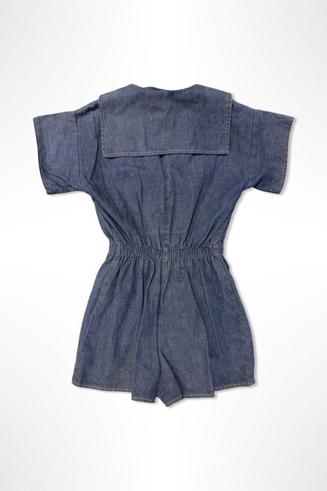 970s Denim Romper With Deco Buckle Selected By Ritual Vintage #1
