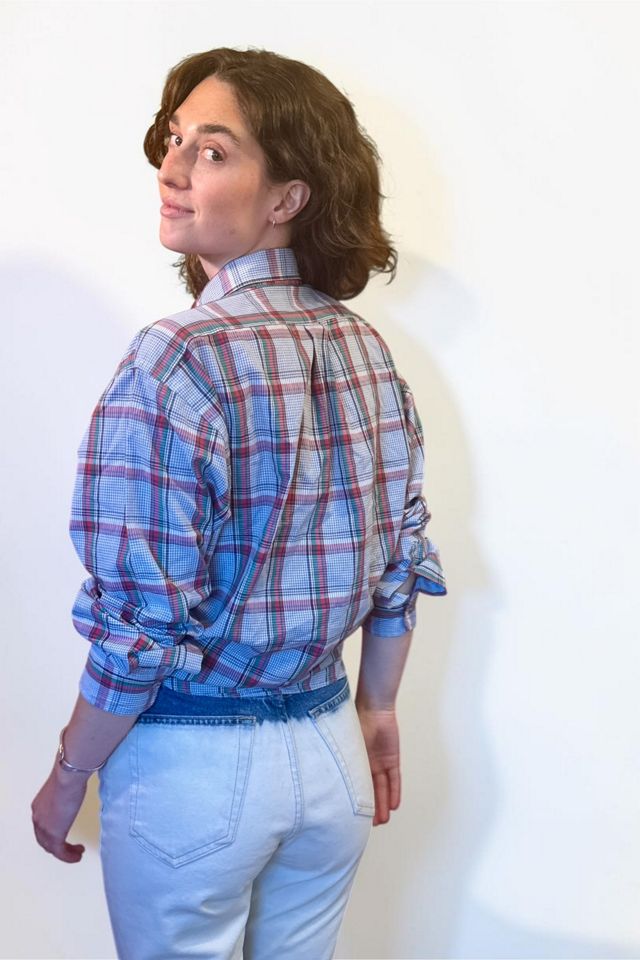 1980s Chaps Ralph Lauren Plaid Button Up Shirt Selected by Personal Choice #1