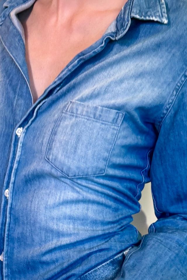 Frank & Eileen Distressed Lightweight Jeans Shirt Selected by Personal Choice #2