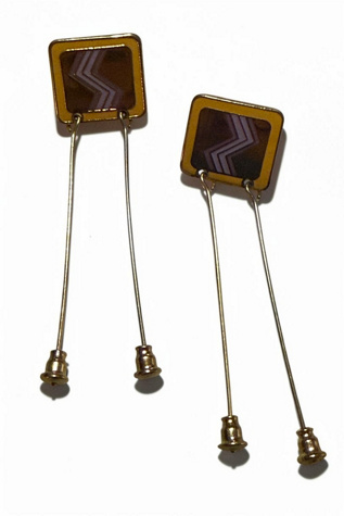 Vintage Earrings Assembled with Laurel Burch Parts Selected by Personal Choice