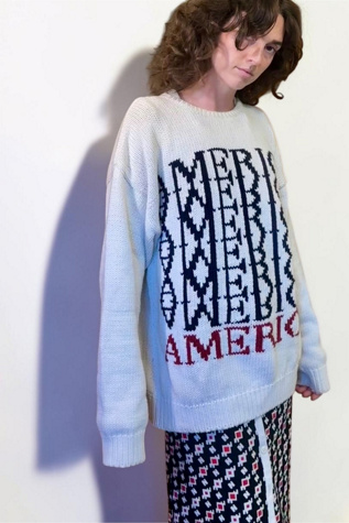 Vintage Perry Ellis America Oversized Spell Out Selected by Personal Choice