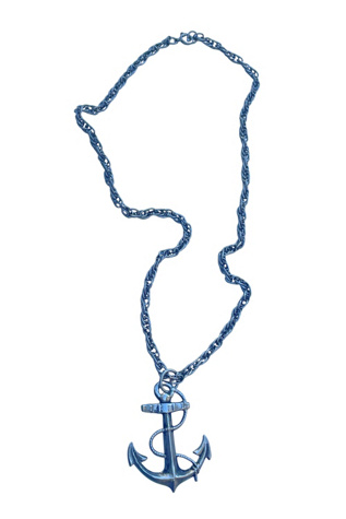 Vintage Silver Anchor Necklace Selected By Ankh By Racquel