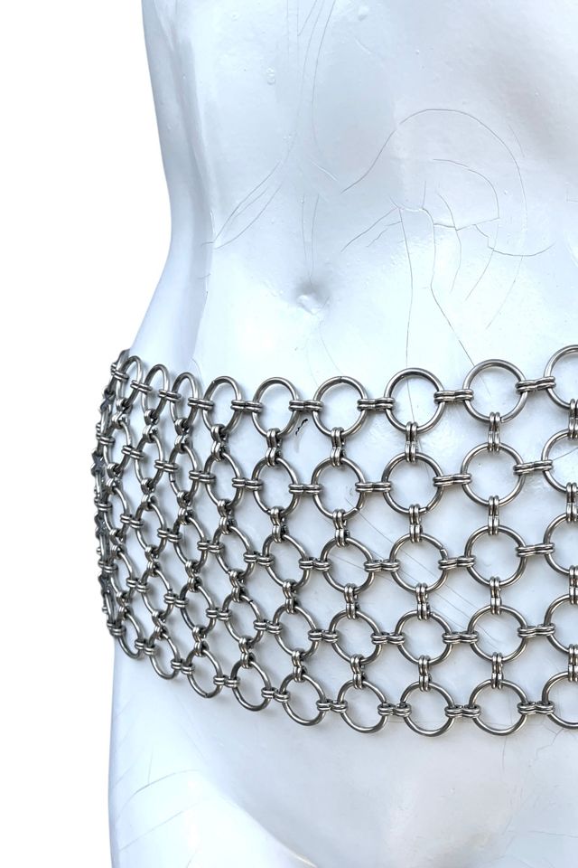 Vintage Silver Chain Maille Belt Selected By Ankh By Racquel #2