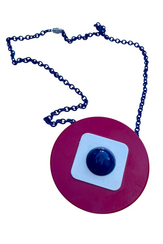 Mod Red, White And Blue Necklace Selected By Ankh By Racquel