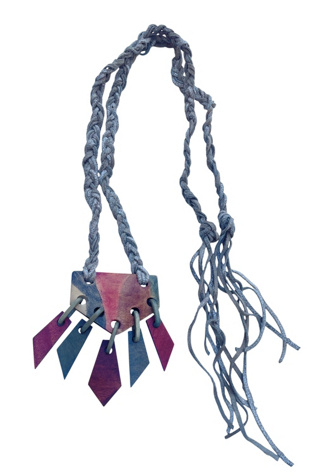 Женская подвеска Ankh By Racquel Vintage Stained Wood With Braided Leather Selected By Ankh By Racquel, цвет: Разноцветный — фото 2