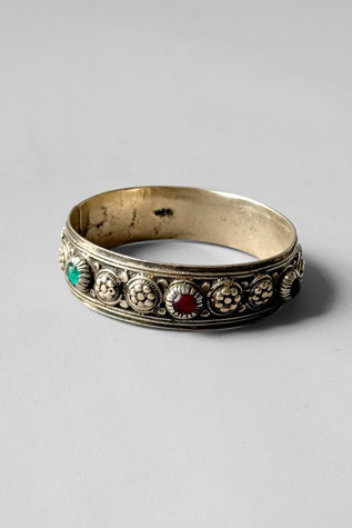 Antique Silver Berber Nomadic Bangle Cuff Bracelet Selected by MARMALADE