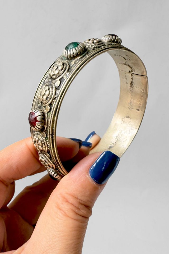 Antique Silver Berber Nomadic Bangle Cuff Bracelet Selected by MARMALADE #2