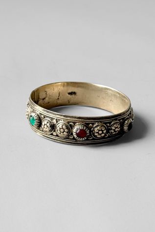 Antique Silver Berber Nomadic Bangle Cuff Bracelet Selected by MARMALADE