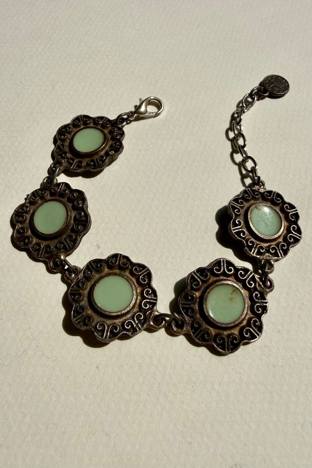 Scalloped Pendant Link Bracelet Selected by Wax Plant #1