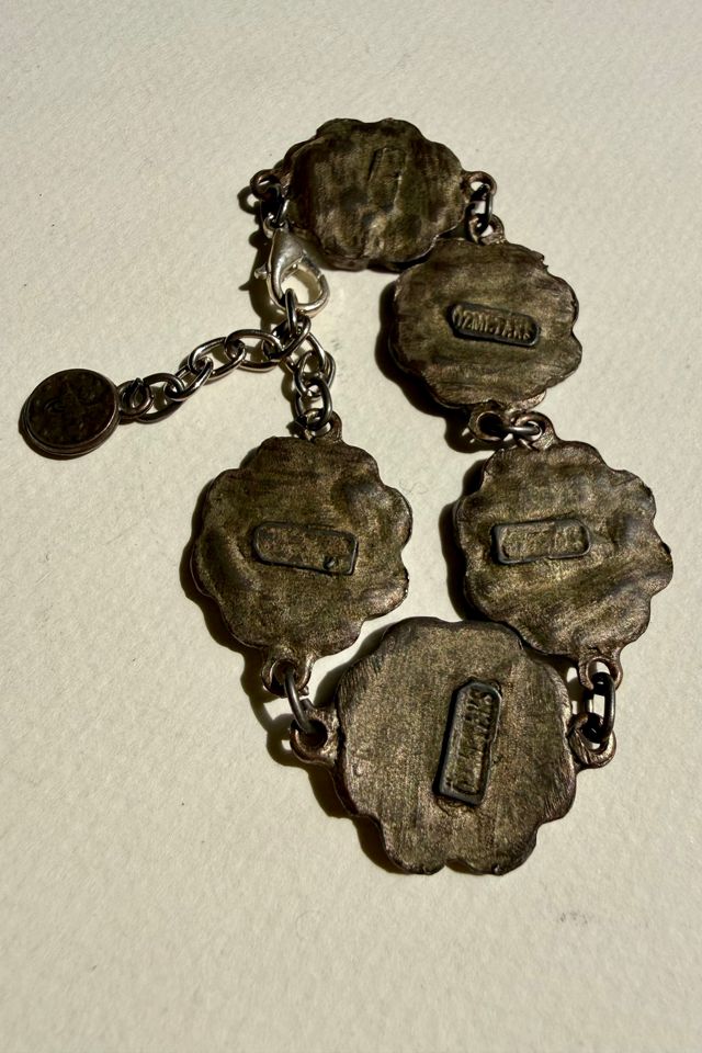 Scalloped Pendant Link Bracelet Selected by Wax Plant #2