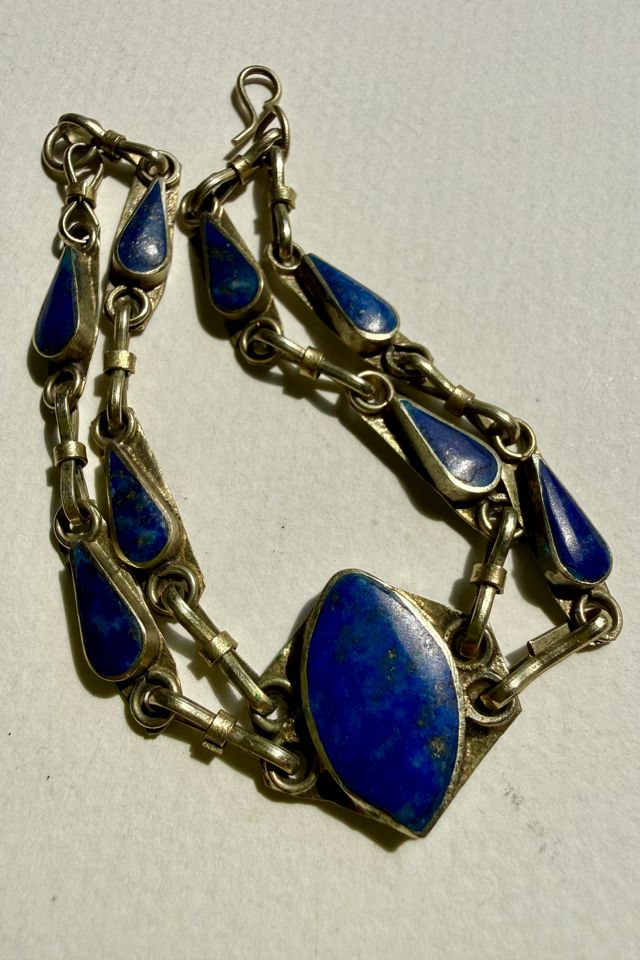 Lapis Lazuli Double Chain Bracelet Selected by Wax Plant #1