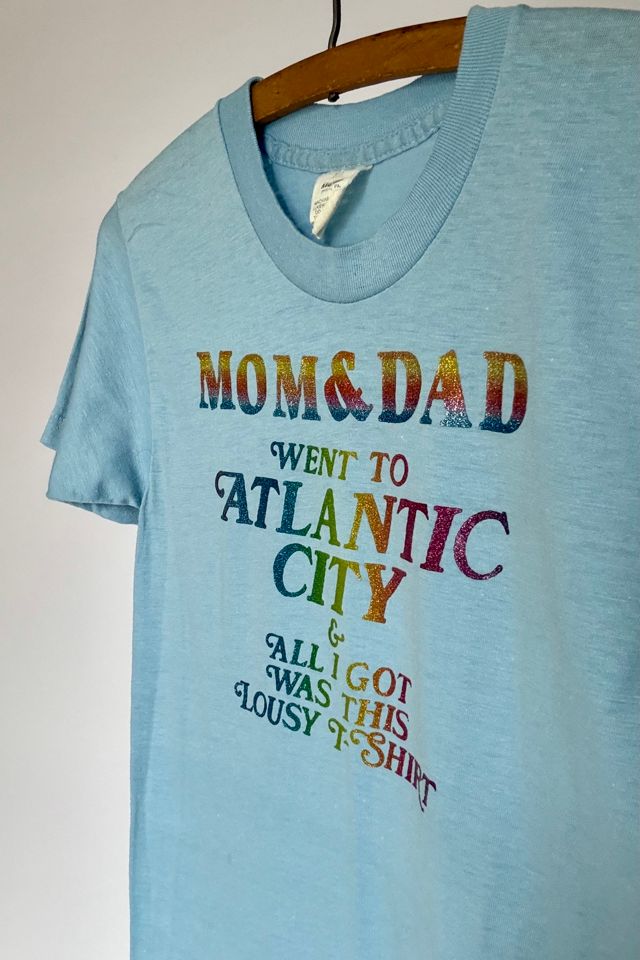 Vtg Atlantic City Souvenir T-Shirt Selected by Wax Plant #1