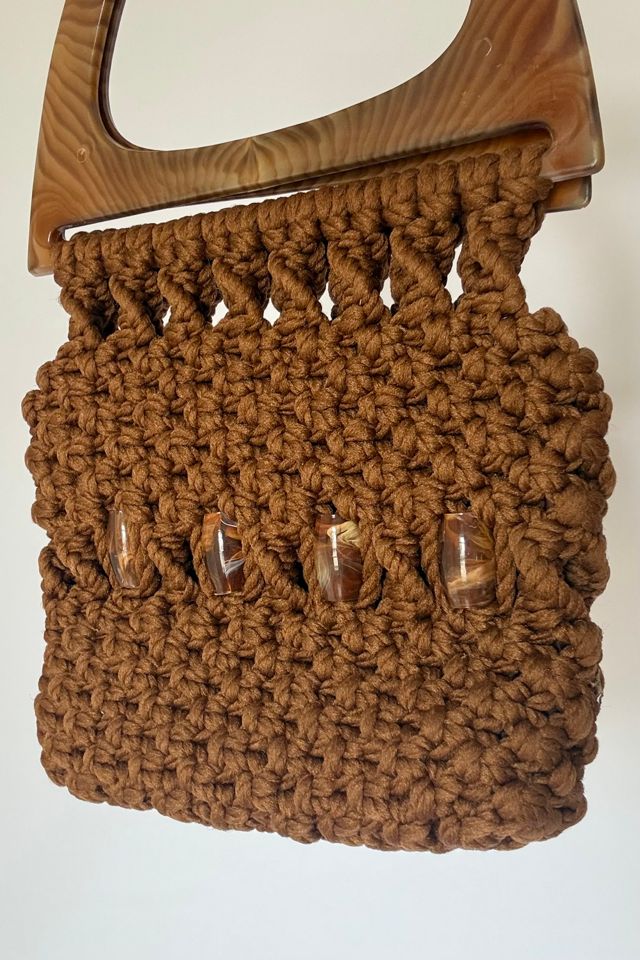 Brown Macrame Handbag Selected by Wax Plant #2