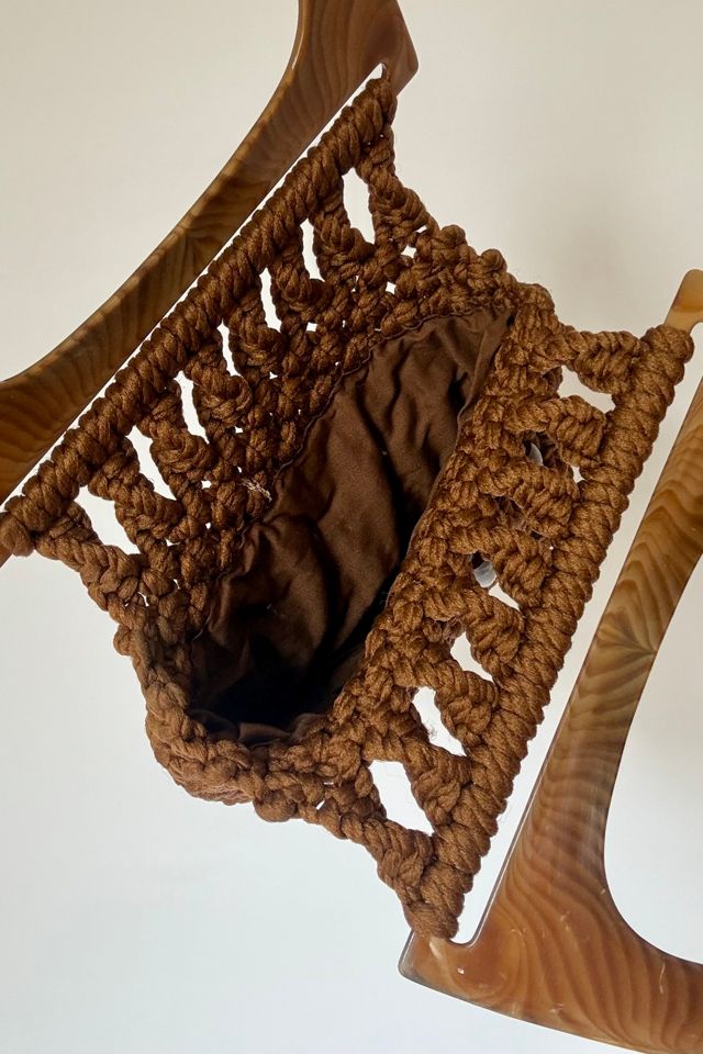 Brown Macrame Handbag Selected by Wax Plant #3