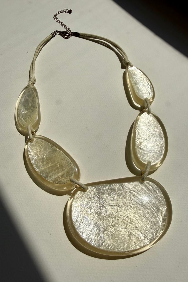 Capiz Seashell Statement Necklace Selected by Wax Plant #1