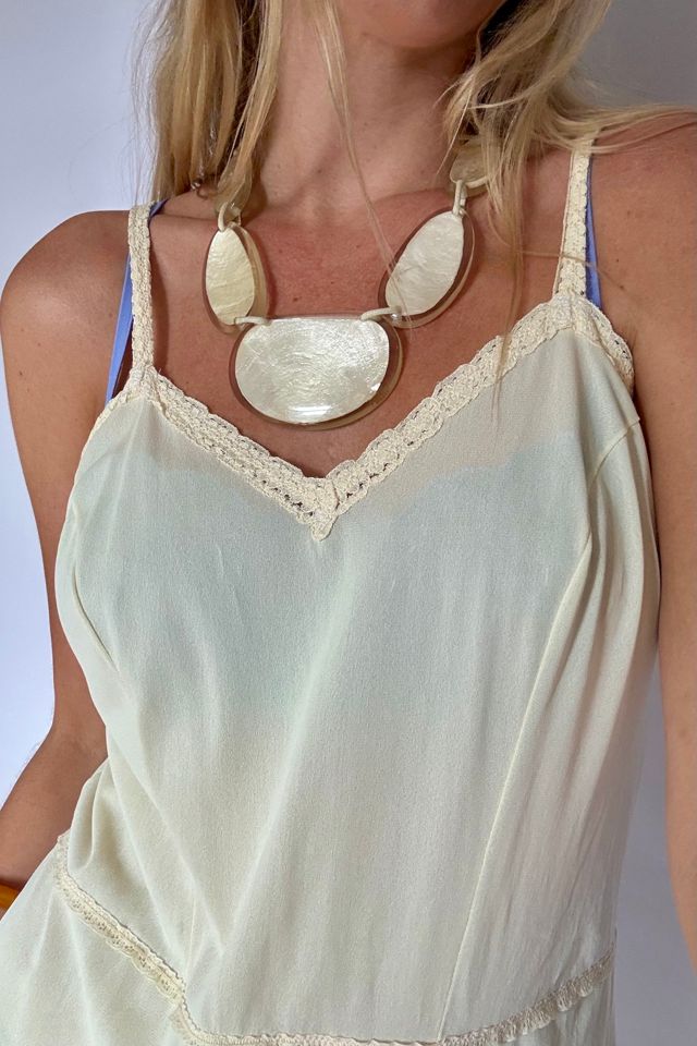 Capiz Seashell Statement Necklace Selected by Wax Plant #2