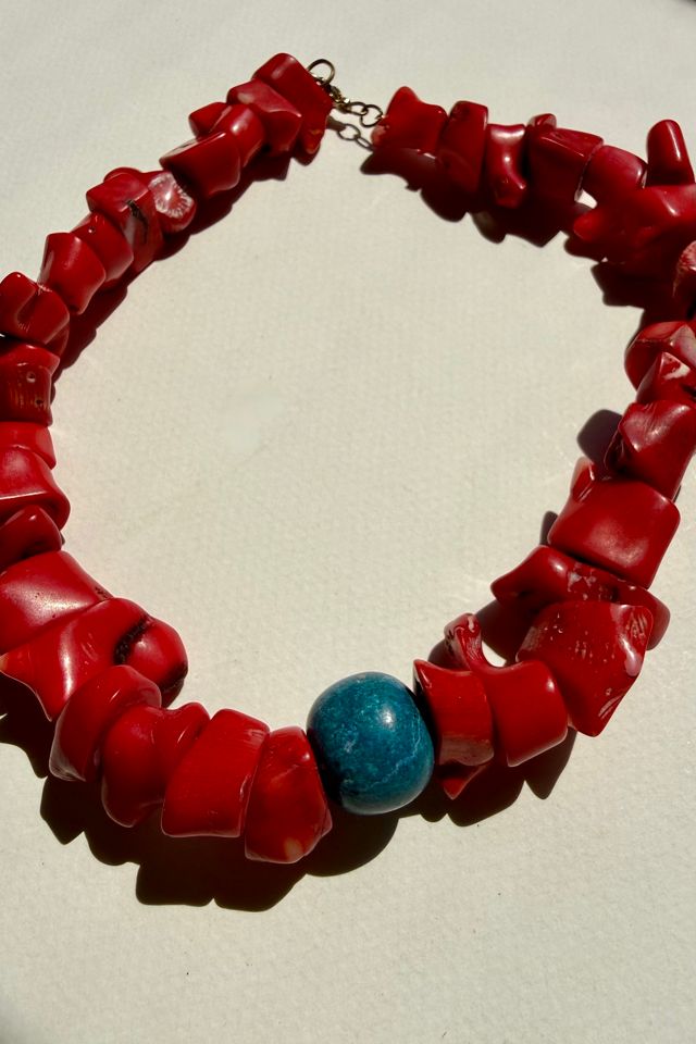 Chunky Corel Necklace Selected by Wax Plant #2