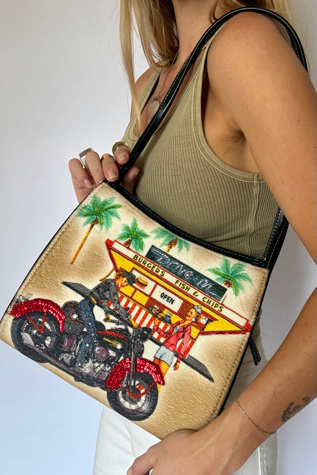 Y2k Moto Babe Shoulder Bag Selected by Wax Plant