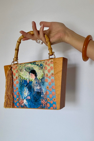 Cigar Box Purse Selected by Wax Plant