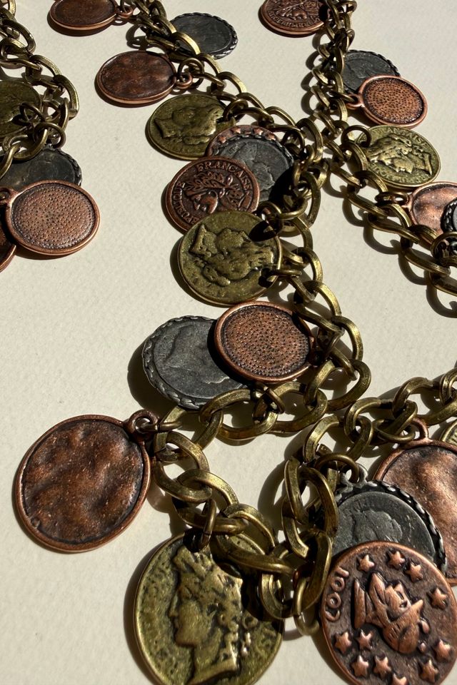 Vintage Coin Charm Chain Belt Selected by Wax Plant #1