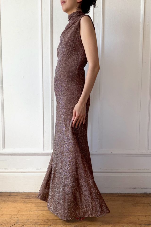 70s Metallic Knit Maxi Dress Selected By MARMALADE #1