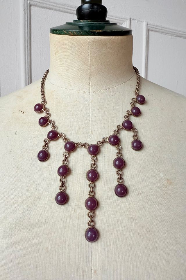 Vintage Glass Droplets Bib Necklace Selected By MARMALADE #2