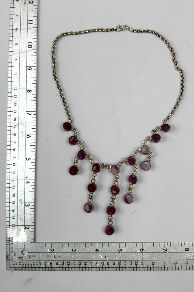 Vintage Glass Droplets Bib Necklace Selected By MARMALADE #3