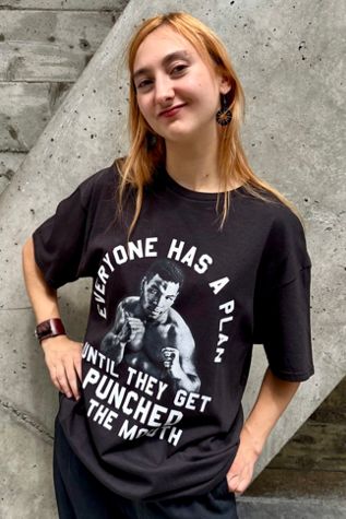 Vintage Mike Tyson Graphic Tee Shirt Selected by Nomad Vintage