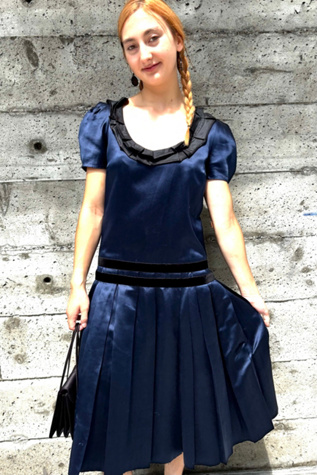Vintage Marc Jacobs Satin Drop Waist Dress Selected by Nomad Vintage