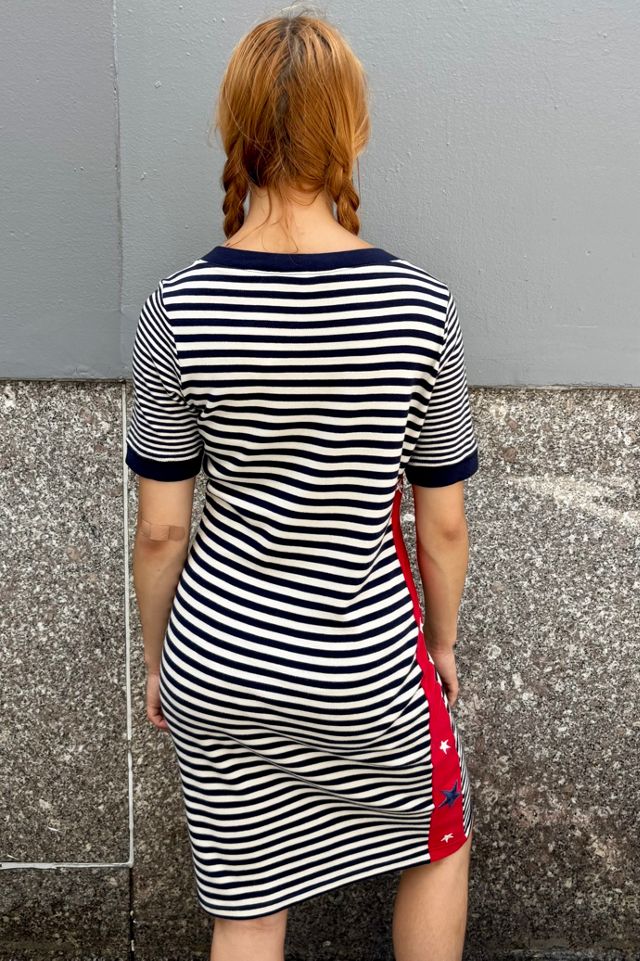 1980’s Daniel Hechter Paris Nautical Stripe Dress Selected by Nomad Vintage #1