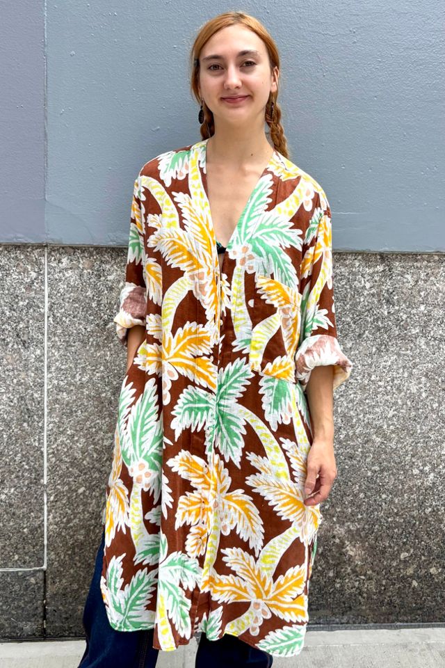 Vintage Rachel Comey Print Beach Cover Up Selected by Nomad Vintage #3