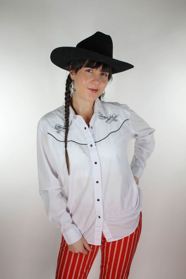 Vintage Country Music Western Pearl Snap Shirt Selected By Moons + Junes Vintage #1