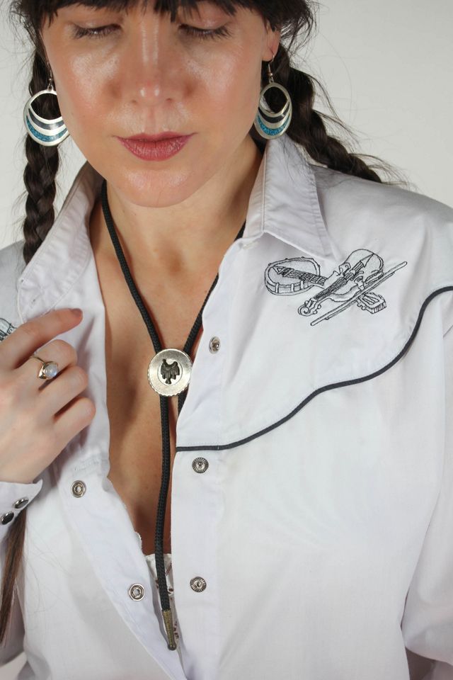Vintage Country Music Western Pearl Snap Shirt Selected By Moons + Junes Vintage #2