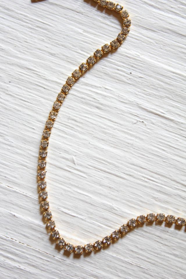 Vintage Rhinestone Diamond Dainty Bracelet Selected By Moons + Junes Vintage #2