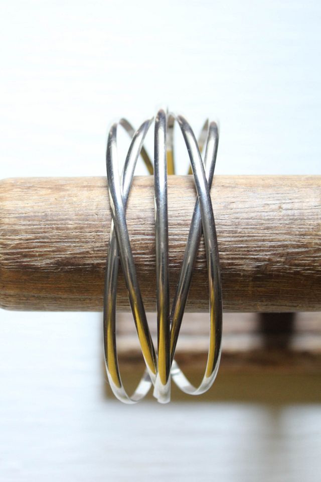Y2K Silver Multi-Layer Arm Cuff Selected By Moons + Junes Vintage #2